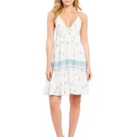 Chelsea & Violet White Getaway Halter Mini Dress - Picture 1 of 4